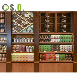 Diseño de Tienda de Moda Dulce y Urbana, Muebles de Madera Personalizados, Mostrador para Tienda de <span class=keywords><strong>Chocolate</strong></span>, Diseño Interior para Heladería - Product Image 4