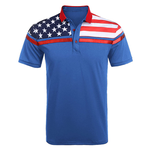 Polo de golf à logo personnalisé 100% polyester séchage rapide respirant noir blanc bande polo régulier de haute qualité polo pour hommes - Product Image 3