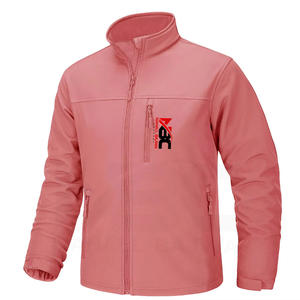 เสื้อแจ็กเก็ตซอฟต์เชลล์สำหรับผู้ชายเสื้อแจ็กเก็ตกันหนาวคอตั้งดีไซน์แบบกำหนดเอง - Product Image 1