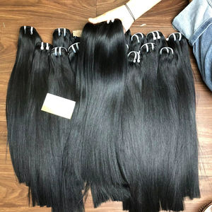 Wholesale 100% Raw Cuticle Aligned Raw Human Hair Natural Straight Double Drawn Vietnamese Raw Hair Bundles Vendors - Product Image 1