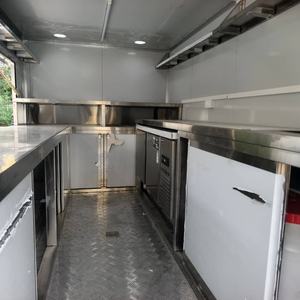 Camion de restauration mobile standard européen allemand, cuisine mobile, chariot de restauration pour hot-dogs, barbecue, café, glaces, four à pizza - Product Image 6