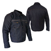 Veste en jean élégante pour homme sur mesure pour le streetwear, veste en jean pour homme de haute qualité avec col rabattu et poches latérales