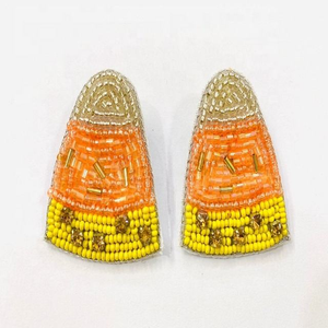 ต่างหูแฟชั่นสุดพิเศษ สไตล์เครื่องประดับประดับลูกปัดธีมฮาโลวีน สำหรับสาวๆ - Product Image 2