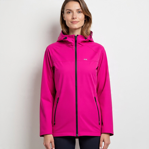 Chaquetas Softshell impermeables para senderismo para mujer al aire libre abrigos de lluvia transpirables chaqueta de Camping con capucha de concha suave para mujer - Product Image 2