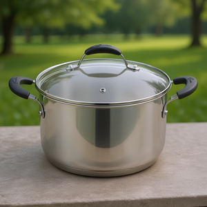 Cacerola Inox (26cm) profunda con tapa TEMPRA Cromo brillante 012896031626 - Product Image 3