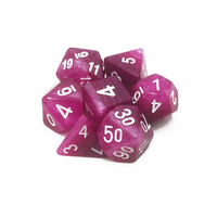 Jeu de dés polyédriques nacrés multicolores pour les joueurs de jeux de rôle sur table DND Pathfinder