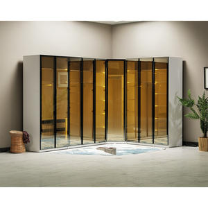 Système de garde-robe modulaire convertible Athome, moderne, grande capacité, autoportant, avec porte en verre trempé, pour appartement en Turquie - Product Image 6