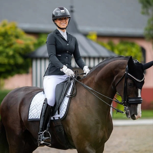 Durable soft lining Premium quality english horse <b>saddle</b> pad breathable comfortable ergonomic design ideal for competitive - Product Image 3