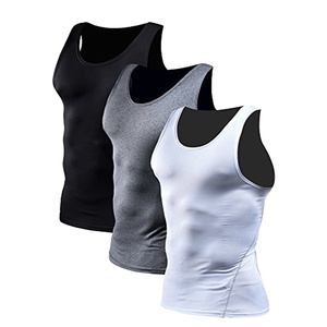 Camiseta informal sin mangas de punto transpirable de verano para hombre, Media camiseta sin mangas apta para correr y entrenar - Product Image 2