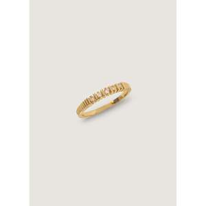 Anillo Solis de Cinco Diamantes con Diseño Acanalado - Product Image 3