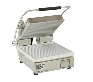 Prensa Comercial Individual de Alta Calidad con Placas de Asar Ranuradas de Aluminio 240V - Product Image 3