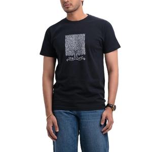 T-shirt imprimé en coton 100% personnalisé pour homme, coupe ample, nouveau design, jersey décontracté, prix de gros - Product Image 1