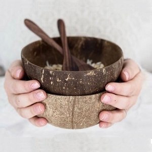 ร้อนขายชุดมะพร้าวชามไม้มีขนาดที่แตกต่างกันง่ายต่อการเลือก - Product Image 6