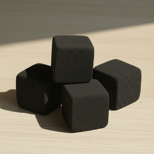 Briquetas de Carbón Vegetal de Cáscara de Coco con Alto Contenido de Carbono Fijo |   Larga Duración, para Uso con Shisha y Barbacoa - Product Image 1