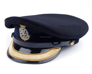 Premium Peaked Caps Bullion Badge Custom Uniform <b>Hats</b> Structured Fit High Quality Manufacturer - Product Image 5