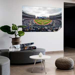 Toile décorative Yankee Stadium : impression sur verre sur le thème du baseball, cadeau New York, toile roulée 1P - Product Image 1