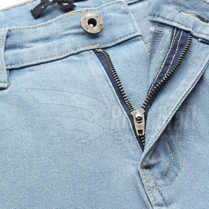 Pantalon en jean respirant de style unique pour femme Design personnalisable avec taille moyenne et devant plat pour la saison du printemps - Product Image 6