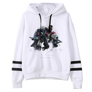 Sweat à capuche en coton éponge français personnalisé de haute qualité, surdimensionné, épais, polaire, épaule tombante ODM OEM - Product Image 3