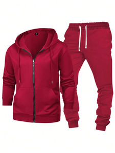 ชุดเสื้อผ้าแนวสตรีทของผู้ชายสำหรับฤดูหนาวกางเกงวิ่งออกกำลังมีฮู้ดพิมพ์ลายโอเวอร์ไซส์ทำจากผ้าฝ้าย100% ระบายได้ดี - Product Image 5