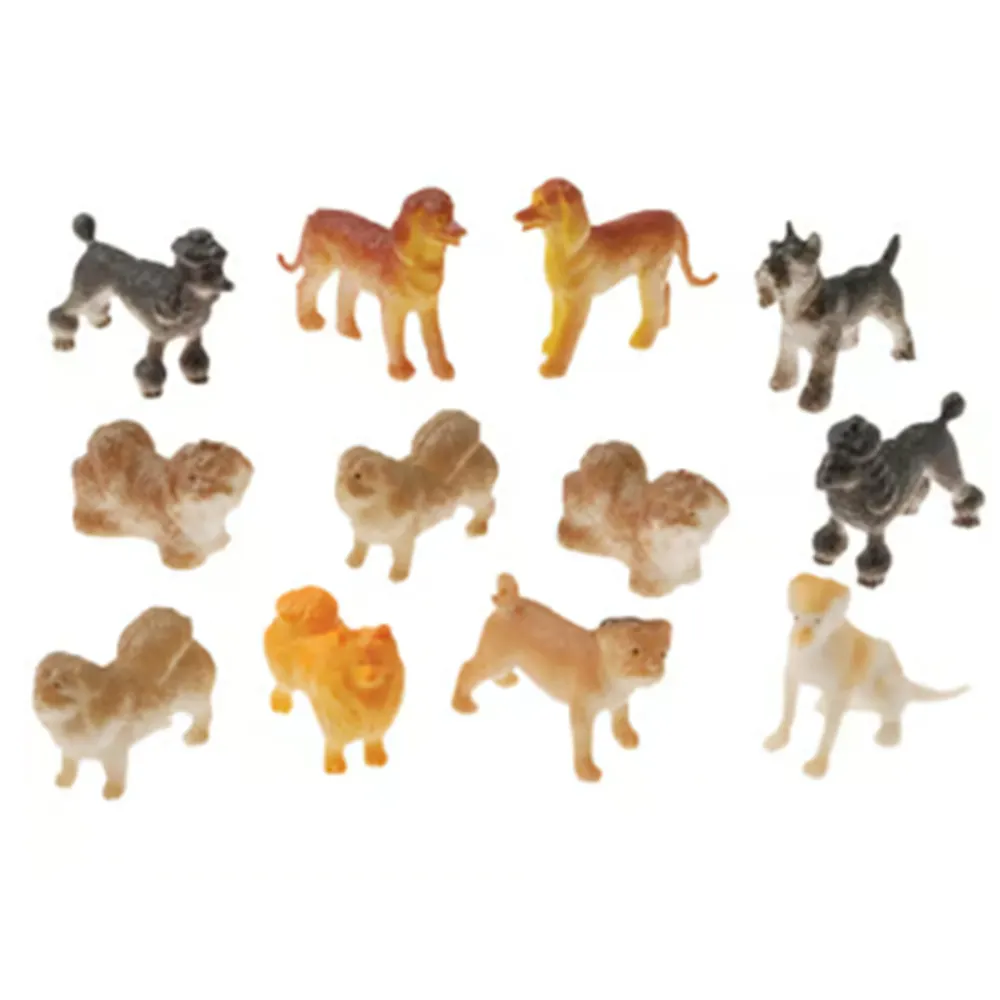 Dog Figures Custom Made Hot Sales Kids Promotional Gift Plastic Mini Dogs Toys Figure