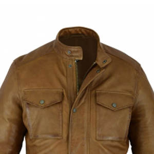 Producto más vendido Chaqueta superior de cuero Las mejores chaquetas de cuero delgadas de invierno para hombres Chaqueta de cuero de diseño personalizado - Product Image 3