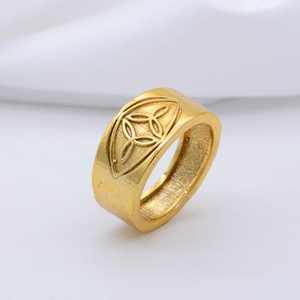 À la mode 14k or rempli Dainty minimaliste Designer bague de fiançailles en gros laiton femmes mode bijoux fêtes anniversaires - Product Image 4