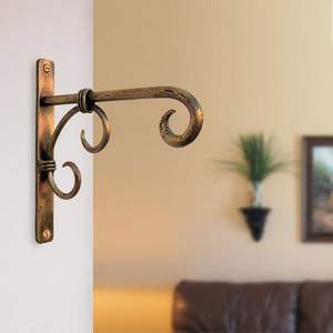 Metal wall hook for rustic farmhouse entryway decor sturdy <b>black</b> iron hook for coats hats bags keys towels robes - Product Image 2