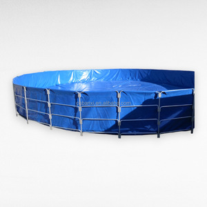 Vasca Modulare Rinforzata BANCY per Allevamento Ittico, Laghetto Pieghevole ad Alta Capacità per Acquacoltura, in PVC Resistente e Acciaio Zincato - Product Image 3