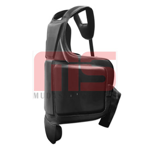 Vente chaude en cuir boxe poitrine garde MMA corps protecteur réglable ventre Pad Arts martiaux Kickboxing côtes bouclier équipement - Product Image 3
