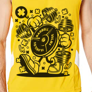 Streetwear haut personnalisé OEM vêtements de sport pour hommes sans manches délavé à l'acide débardeur surdimensionné capuche tricotée imprimé singulet en détresse vintage - Product Image 4