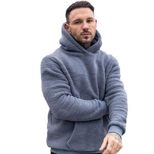 Custom New Arrival Men <b>Sherpa</b> Heavy Weight Blanks <b>Hoodie</b> Breathable Plus Size Wool Fleece Men <b>Sherpa</b> <b>Hoodies</b> - Product Image 4
