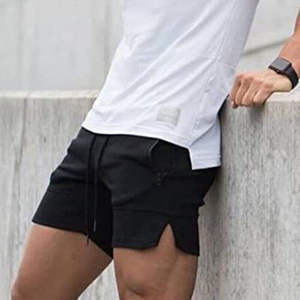 Shorts d'entraînement sportif pour hommes, course à pied, musculation, entraînement, pantalons de sport, vêtements de travail, shorts de gym, t-shirt - Product Image 6