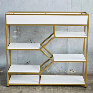 KTB68135 Standing Type Decorative Shelf 120x30x110cm with <b>Plant</b> Compartment for Living Room - Product Image 3