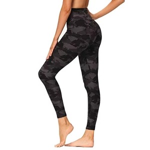 Pantalon de yoga chaud mince de haute qualité pour femmes Leggings d'entraînement de vêtements de sport imprimés personnalisés Leggings extensibles doux taille haute élastique - Product Image 5