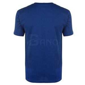T-shirt confortable de haute qualité pour hommes avec logo personnalisé Tissu tricoté en fibre de coton/bambou respirant et à séchage rapide - Product Image 4