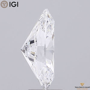เพชรที่ไหลลื่น3.51กะรัตทรงรีสำหรับการออกแบบเครื่องประดับลายเซ็นใบรับรอง CVD 12.83มม. VS1สีใส - Product Image 3