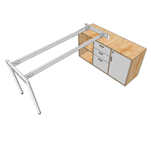 OMA II Industrial Steel Table Legs Heavy Duty Aluminium Cabinet 140x60cm for Hospitals Dining Tables Furniture Legs for Chairs - Product Image 4