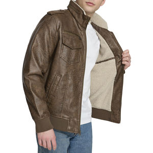 Chaqueta de Cuero de Oveja Genuino de Primera Calidad para Hombre, Corte Entallado, Estilo Casual, Chaqueta Lisa Teñida para Hombre - Product Image 4