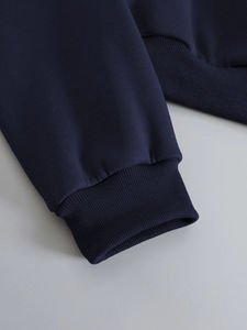 Sudadera Corta de Dos Tonos para Mujer al por Mayor, Sudadera Casual de Alta Calidad con Hombros Caídos y Antiarrugas Personalizada para Mujer - Product Image 3