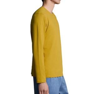 T-shirt d'été décontracté à manches longues confortable de haute qualité pour hommes/T-shirt à col rond avec logo personnalisé en gros - Product Image 3