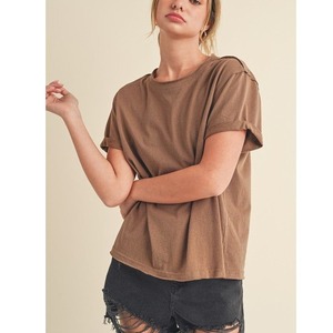 T-Shirt décontracté femme haute qualité mode talons hauts imprimé lâche col 'O' vente en gros été ventes court Logo Export BD - Product Image 6