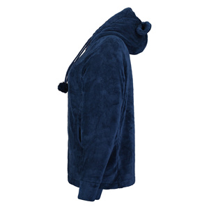 Chaqueta de lana Polar de lujo con cremallera para Invierno para mujer, suave, cómoda, ligera, transpirable, Capucha ajustable con logotipo personalizado - Product Image 5