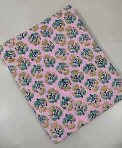 ผ้าฝ้าย100% บล็อกพิมพ์ลายผ้าฝ้ายผ้าฝ้ายทำด้วยมือแบบดั้งเดิมรักษาสิ่งแวดล้อมแบบดั้งเดิมระบายอากาศได้ - Product Image 5