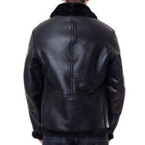 2025 Premium Men's Comfortable Stand Collar Front Custom Logo Printed <b>Winter</b> <b>Leather</b> <b>Jacket</b> OEM Serviced High-quality - Product Image 2