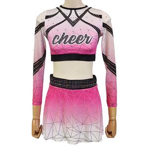 Uniformes de Animadoras con Estampado Moderno, Precio Bajo, Personaliza tu Propio Logotipo, Ropa de Práctica, Disfraces de Animadoras para Adultos, 100% Personalizado - Product Image 1