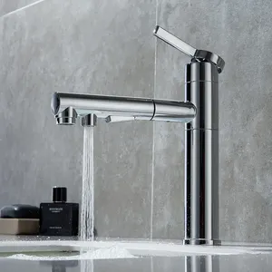 15 years Ecommerce supplier Pull down taps and faucets basin faucet mixer modern luxury water faucet for hotel bathroom