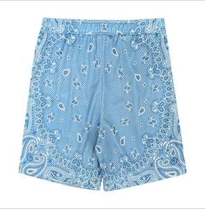 Shorts d'été respirants en maille imprimée High Street Casual Shorts Plus Size Shorts de course pour hommes Bandana Sublimation Shorts Plus Size - Product Image 2