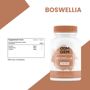 แคปซูลสารสกัดบอสเวลเลีย เซอร์ราต้า และ กุกกุล ยี่ห้อ OEM ผลิตภัณฑ์เสริมอาหารสมุนไพร 90 เม็ด อายุการเก็บรักษา 18 เดือน สำหรับผู้ชายและผู้หญิง - Product Image 2