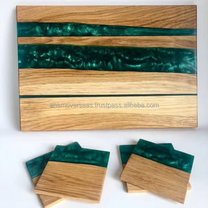 Planche à découper en résine époxy et bois Artisan River-Fabricant de gros - Product Image 1