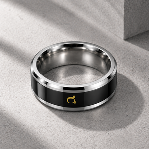 <span class=keywords><strong>Bague</strong></span> intelligente JLM en acier titane premium avec détection de température pour couples, hommes et femmes, bracelet d'humeur, bijoux tendance, cadeau d'anniversaire - Product Image 3